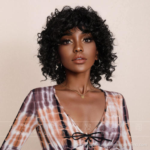 Cross border african short curly hair small curly